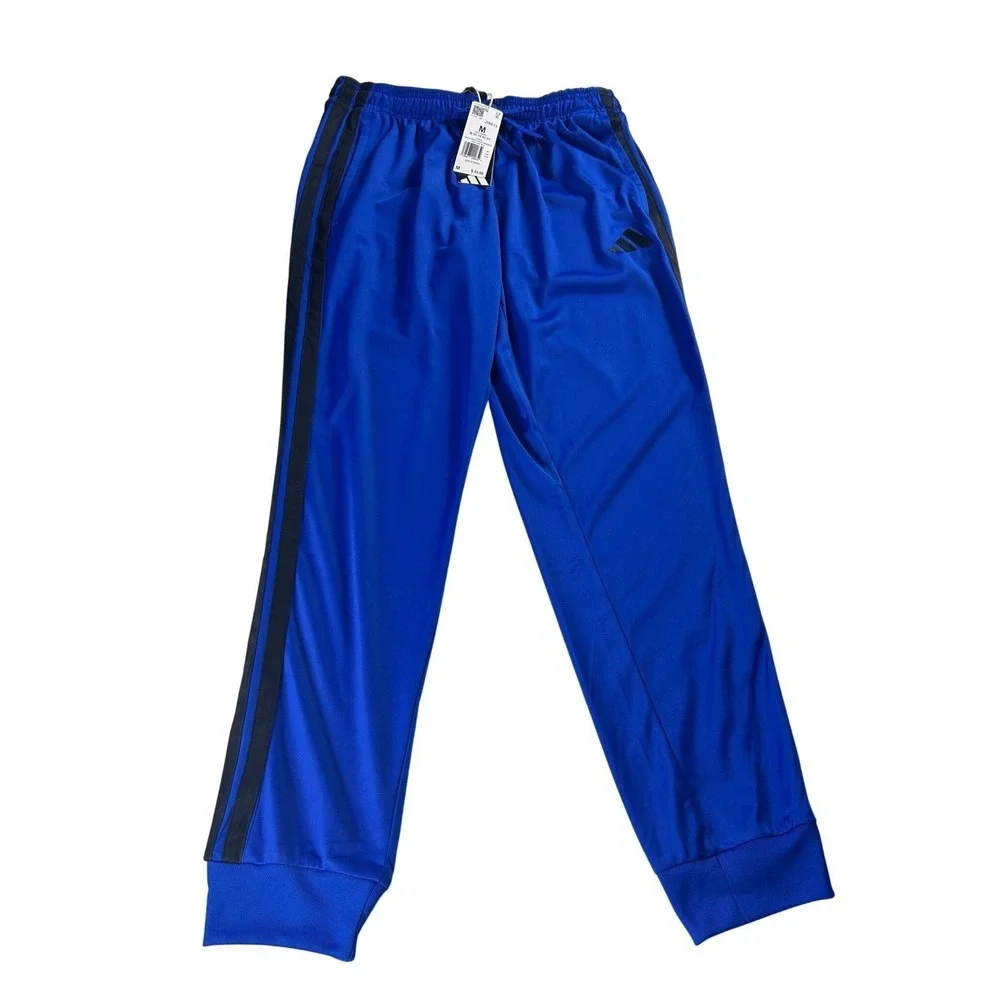 Adidas Mens M 3S‎ TR RT PT Track Pants Team Blue Straight Leg JI8813 Size M NWT